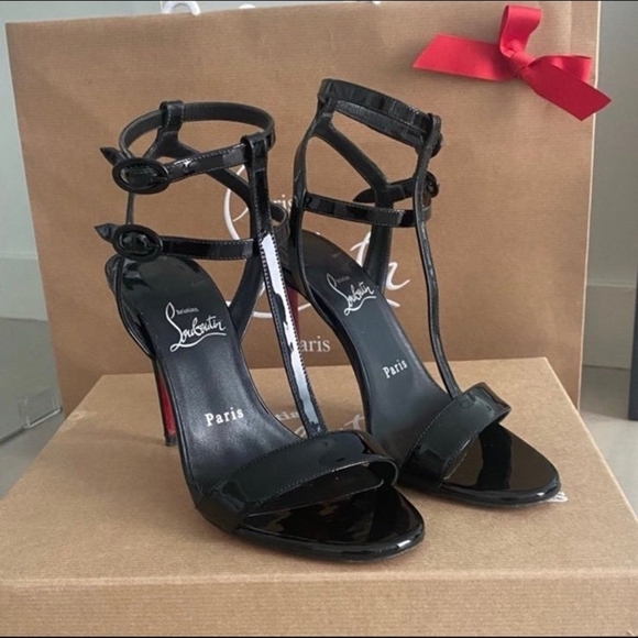 Christian Louboutin Mara Patent Leather Sandals